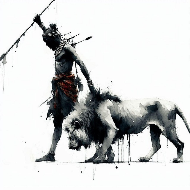 Free ai generated master beast illustration