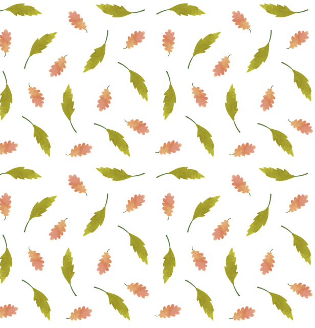Free leaves pattern seamless illustration