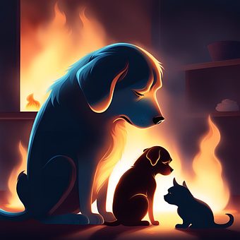 Free Ai Generated Dogs illustration and picture