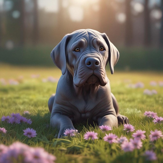 Free ai generated neapolitan mastiff mastino napoletano illustration