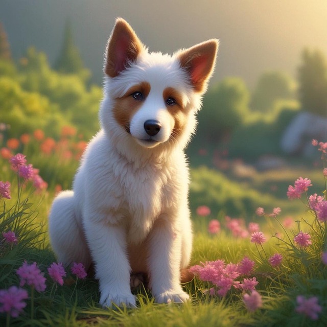 Free ai generated karst shepherd flowers illustration