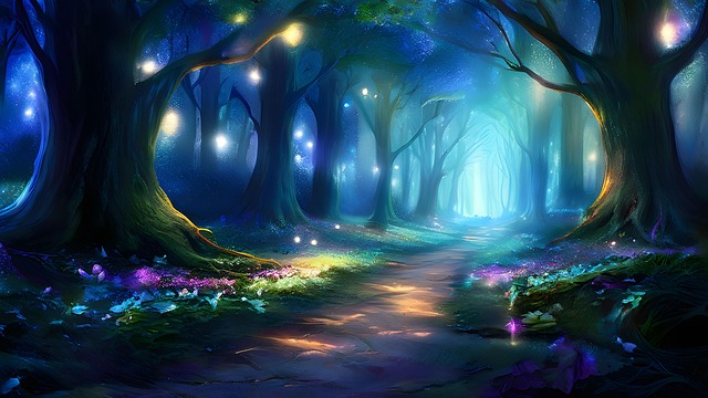 Download free HD stock image of Ai Generated Forest Free ai generated forest fantasy illustration