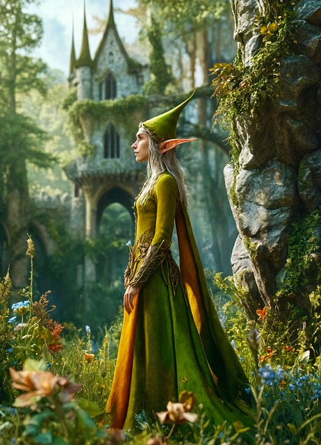 Free ai generated nature woman illustration