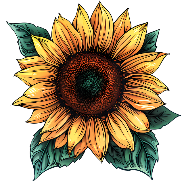 Download free HD stock image of Ai Generated Sunflower Free ai generated sunflower flower illustration