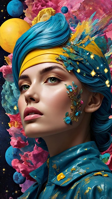 Free ai generated woman face illustration