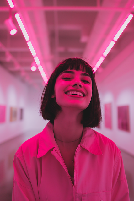 Ai Generado, Rosado, Mujer, Hermosa