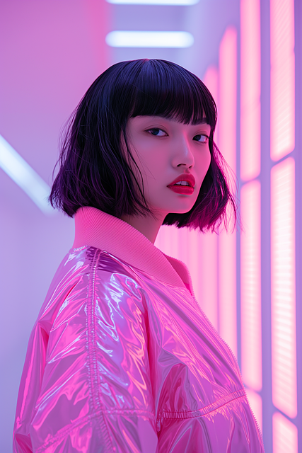 Free ai generated pink woman illustration
