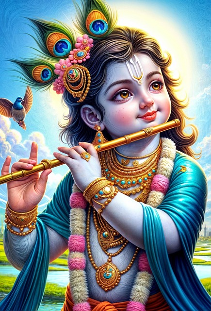 Free Ai Generated Krishna illustration and picture