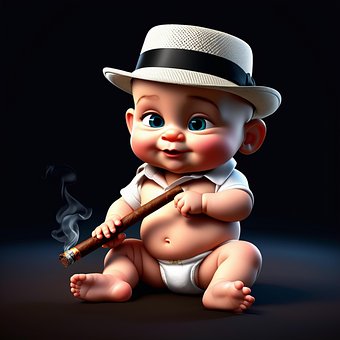 Free Ai Generated Baby illustration and picture