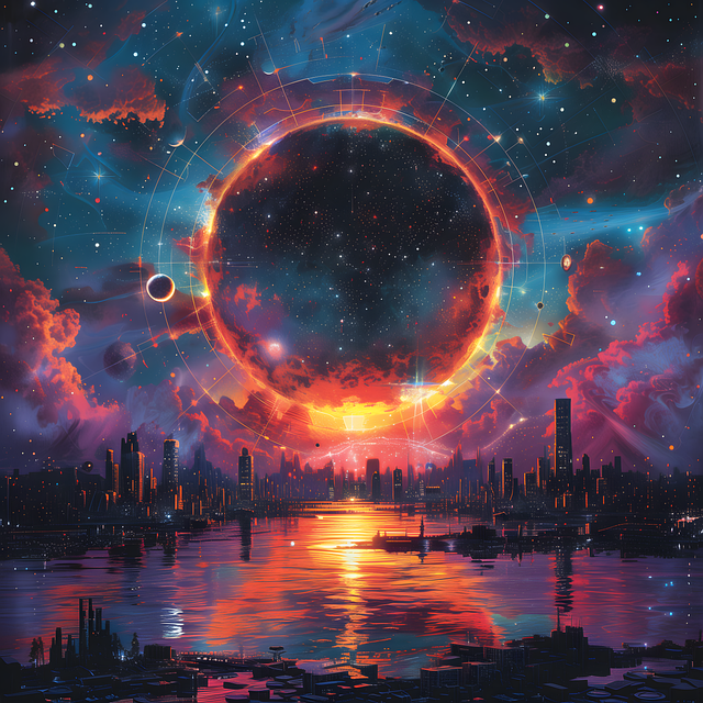 Free ai generated eclipse sun illustration