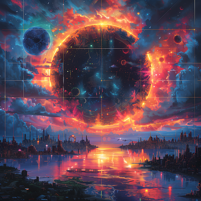Free ai generated eclipse sun illustration