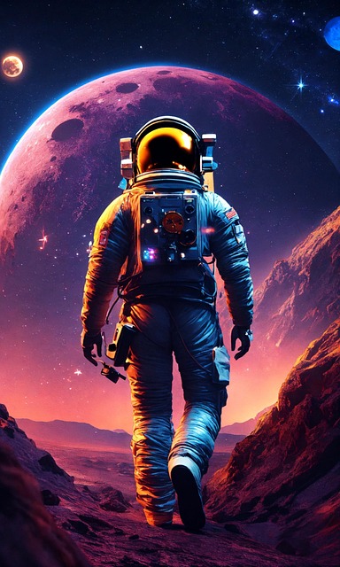 Paire De Chaussettes Neuves Motif Planètes Et Espace - Tailles 41 à 45 - Noir - Sans étiquettes