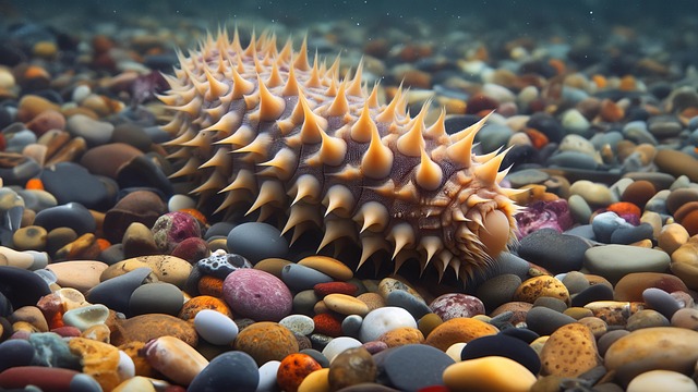 Free underwater reef creature illustration