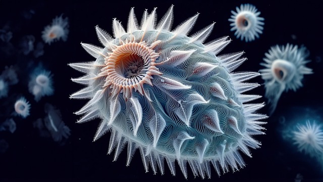Free underwater reef creature illustration