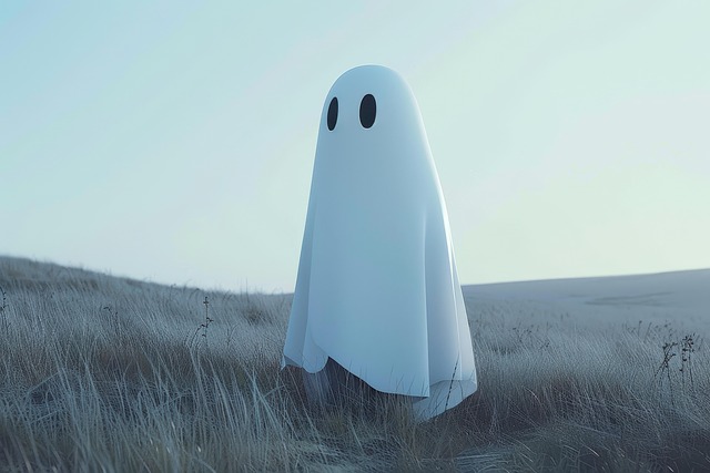 Free ai generated ghost cartoon illustration