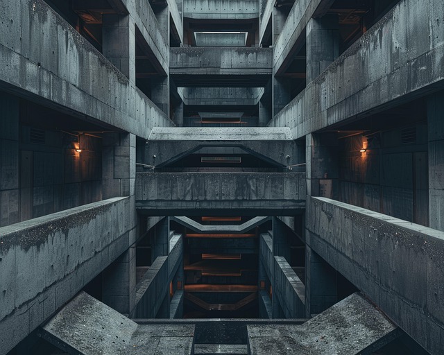 Free ai generated brutalist architecture illustration