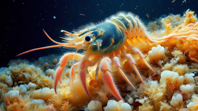Free underwater reef creature illustration