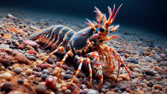 Free underwater reef creature illustration
