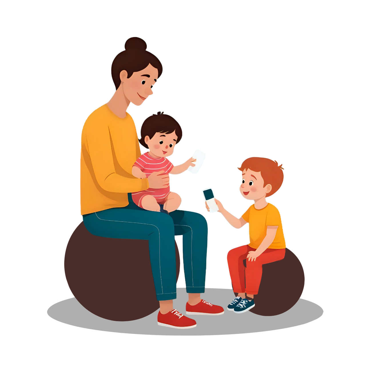 Download Babysitting Babysitter Mom Royalty Free Stock Illustration 