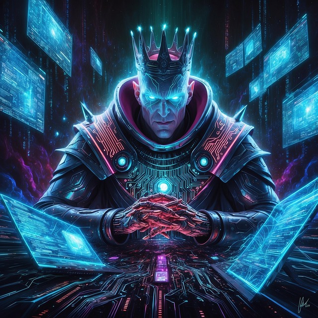 Free ai generated cyber digital illustration