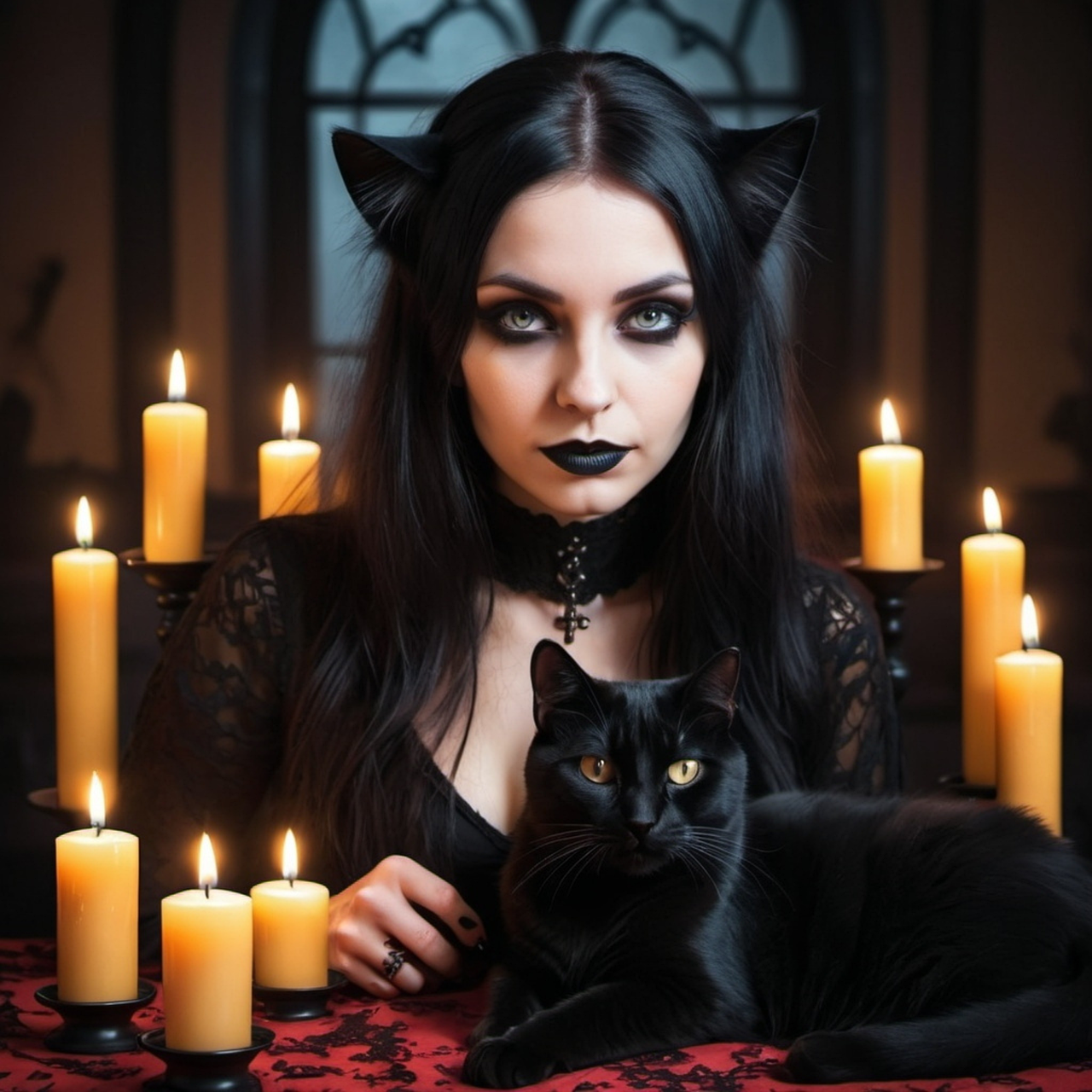 download-ai-generated-witch-candles-royalty-free-stock-illustration