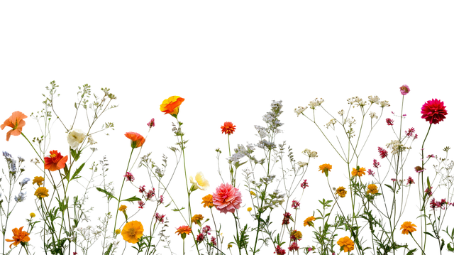 Blandede Blomster, Vektor Kunst