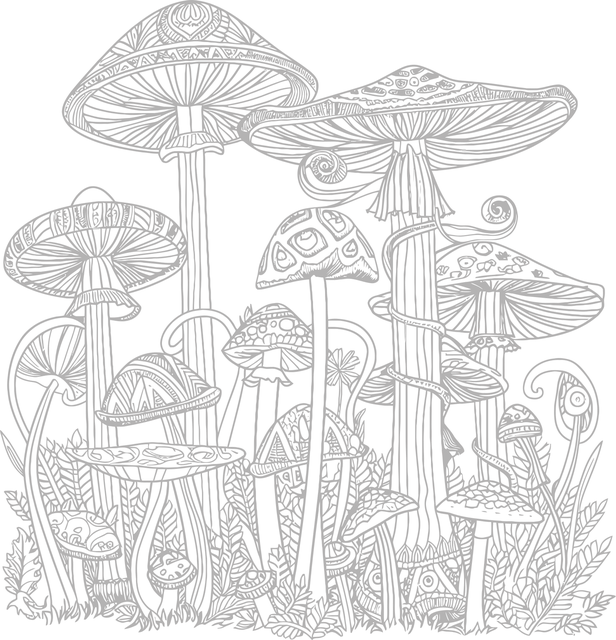 Ai Generiert, Pilze, Pilz, Wald, Malbuch