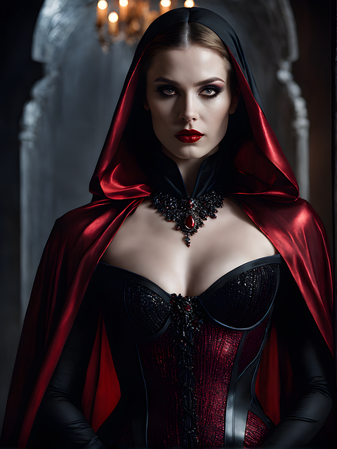Free ai generated vampire gothic illustration