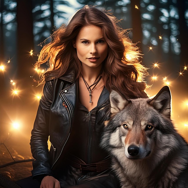 Free ai generated woman nature illustration