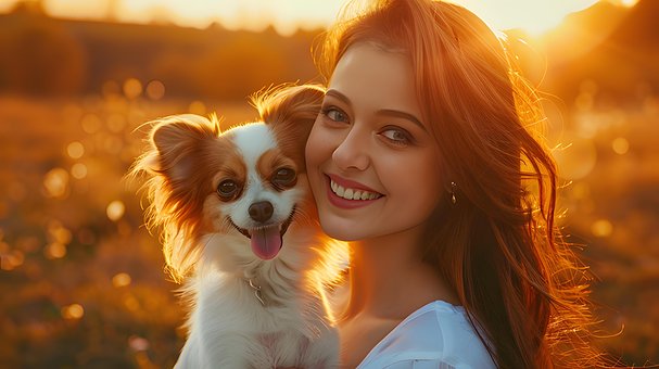 Ai Genereret, Kvinde, Hund, Hundehvalp