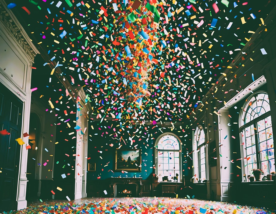 Confetti Virtual Events Download Ai Generated, Confetti, Festival. Royalty-Free Stock ...