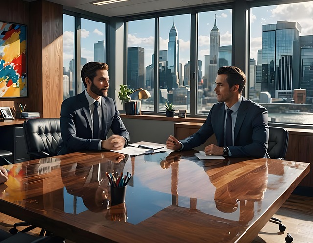 Free ai generated interview interviewer illustration