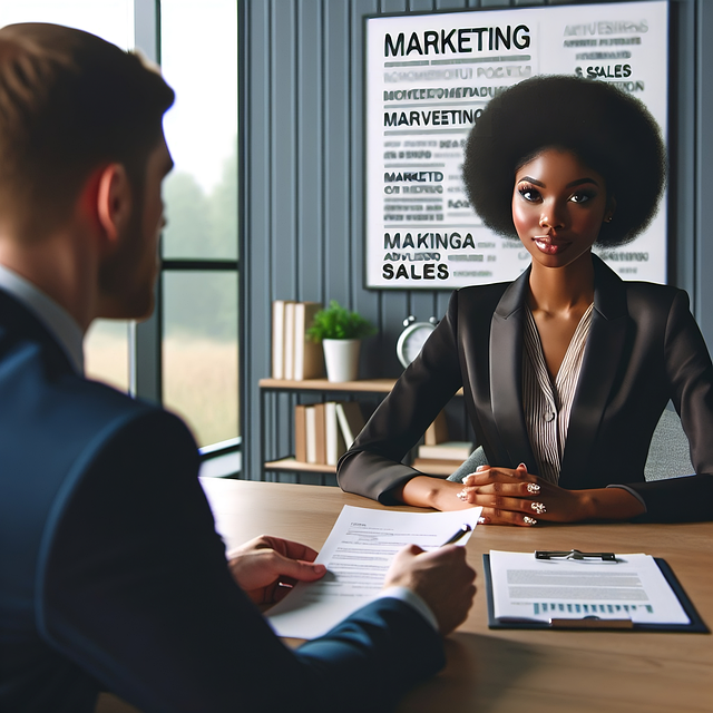 Free ai generated interview interviewer illustration