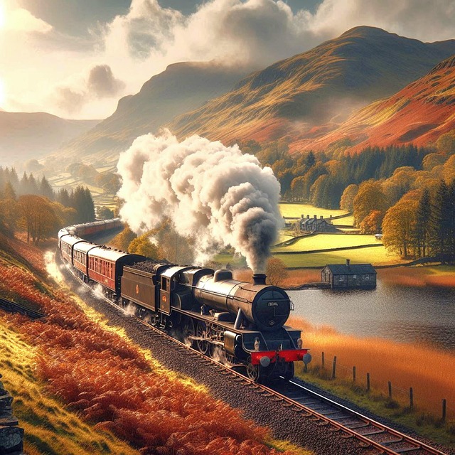 Free Ai Generated Railroad illustration and picture