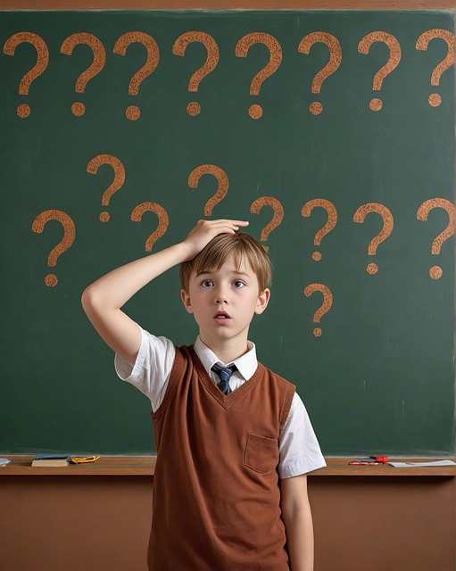 Free ai generated boy chalkboard illustration