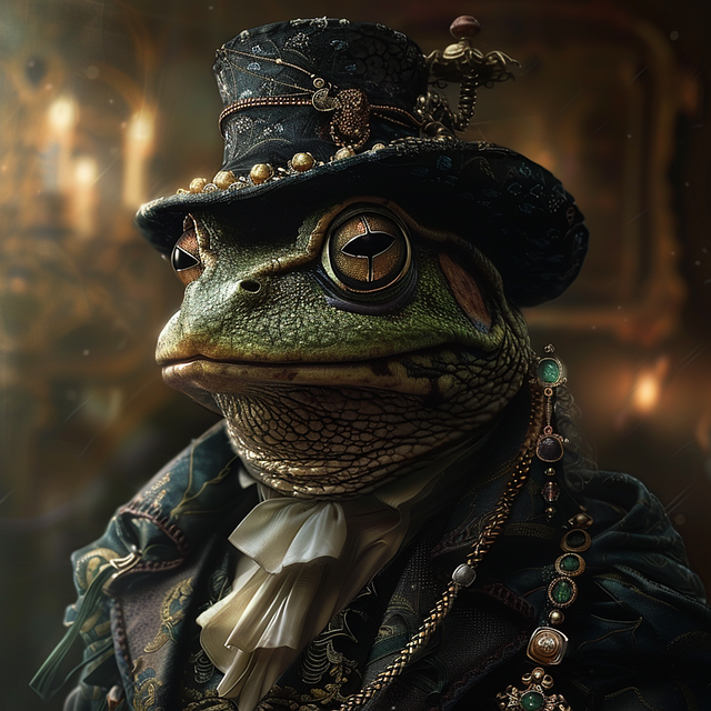 Free ai generated frog nature illustration