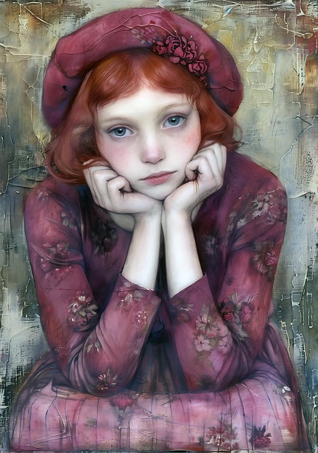 Free ai generated girl young illustration