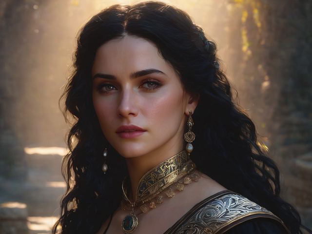 Free ai generated yennefer witcher illustration