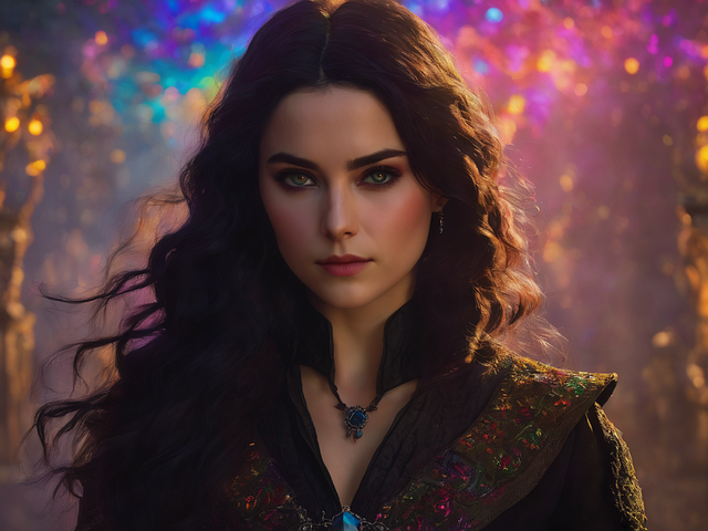 Free ai generated yennefer witcher illustration