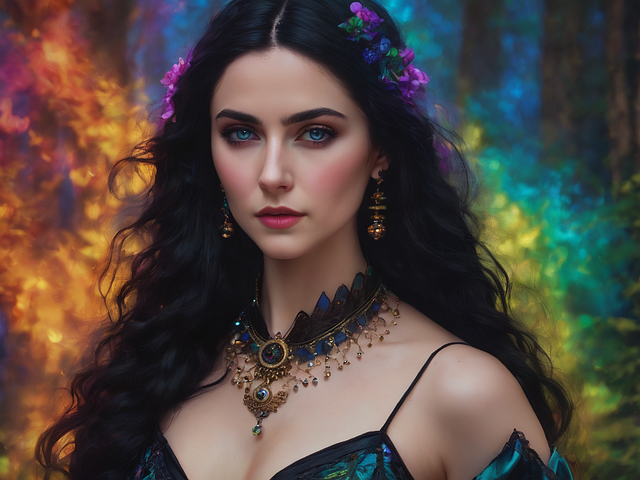 Free ai generated yennefer witcher illustration