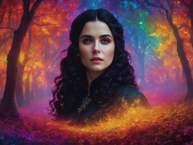 Free ai generated yennefer witcher illustration