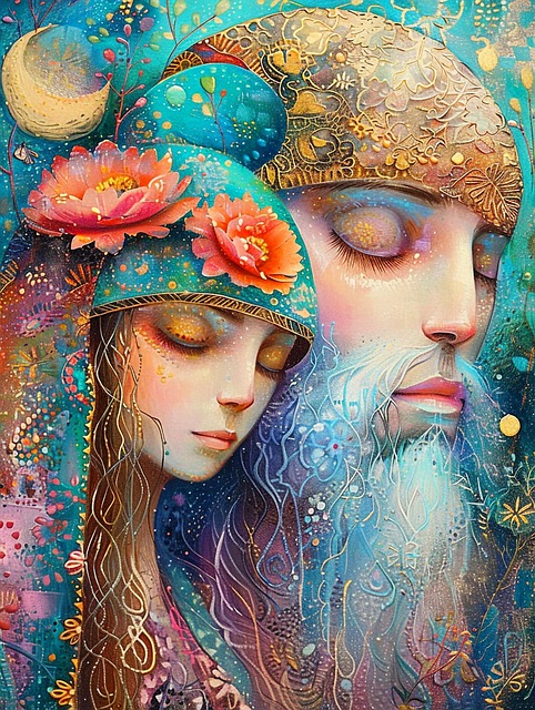 Free ai generated man woman illustration