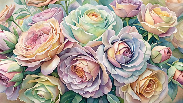 Free Roses Flower illustration and picture