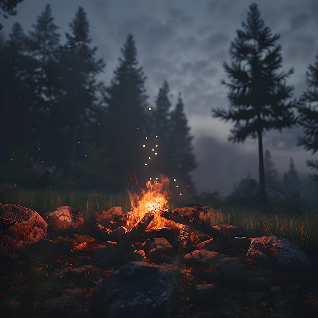 Download free HD stock image of Ai Generated Bonfire Free ai generated bonfire campfire illustration