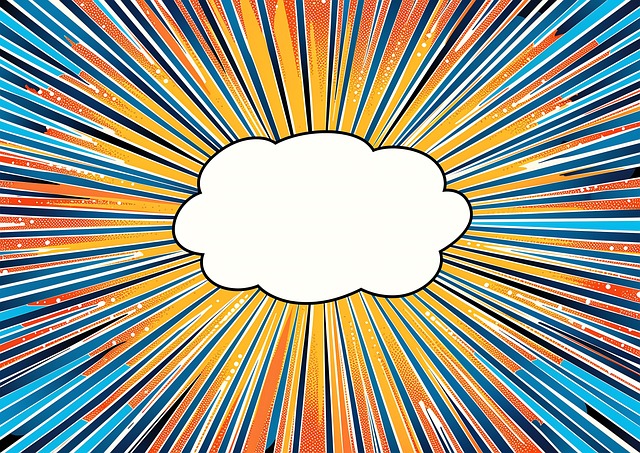 Free ai generated cloud starburst illustration