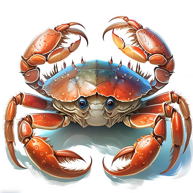 Download free HD stock image of Ai Generated Crab Free ai generated crab animal illustration