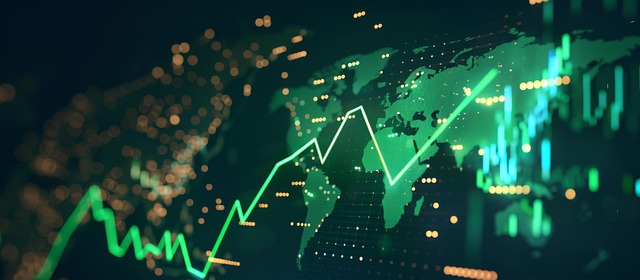 Free graph market virtual currency illustration