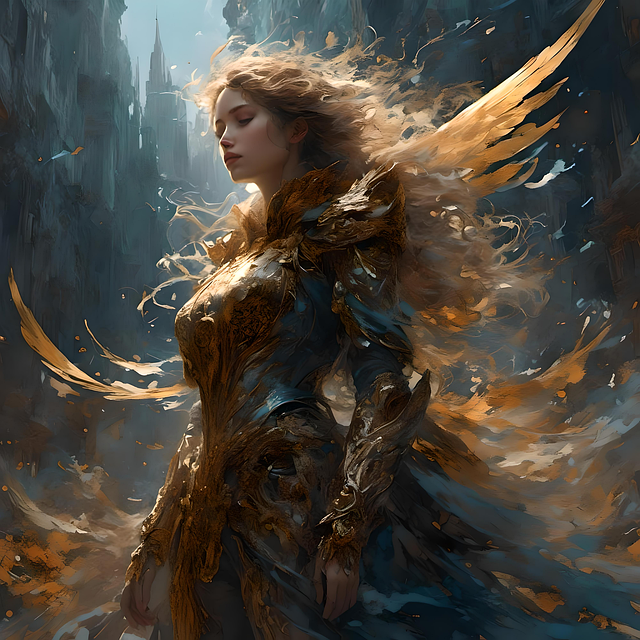 Free ai generated woman warrior illustration