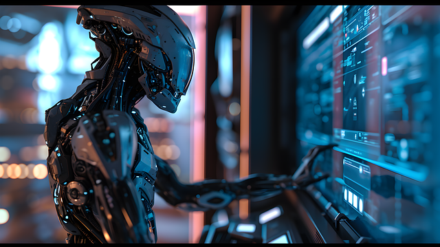 Free ai generated robot technology illustration