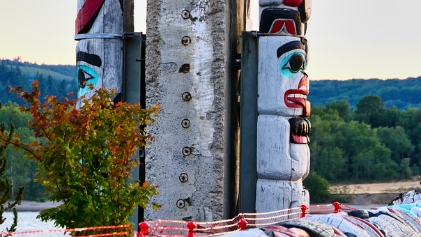 Totem, Pole, Kultur, Carving, Holz